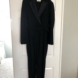 A.L.C. Black Jumpsuit with tuxedo details